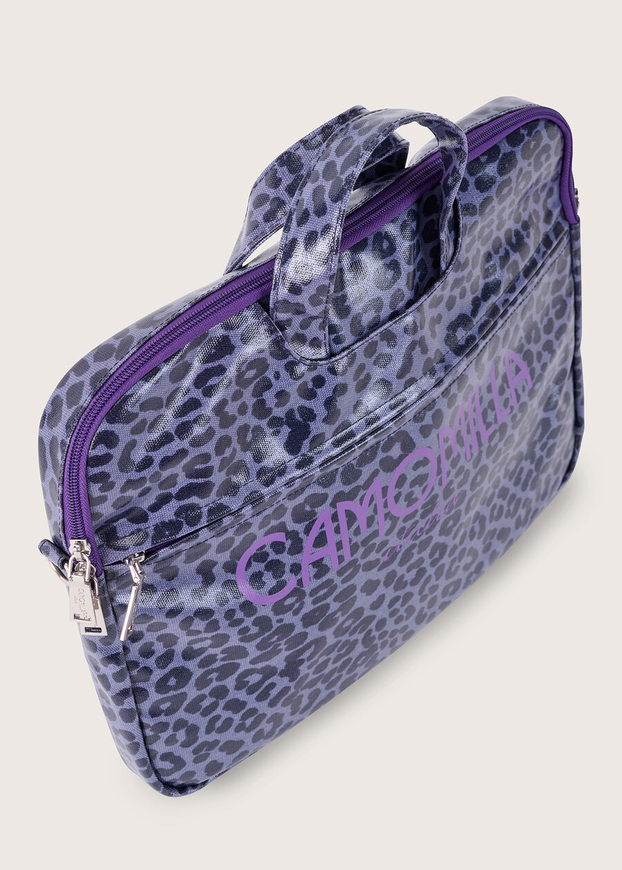 Borsa porta pc Bapick 100% cotone ricoperto BLU GRAFITE Donna , immagine n. 2
