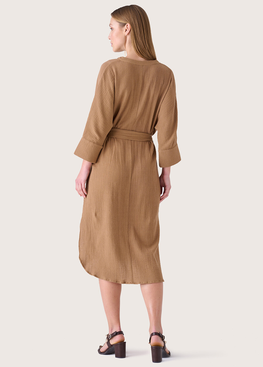 Abito Altair 100% cotone MARRONE TABACCO Donna , immagine n. 3