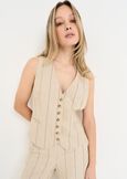 Gionny tailored vest MARRONEMABKS Woman image number 1