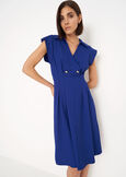 Abito Alan Midi Con Colletto NERO BLACKBLU ELETTRICO Donna immagine n. 2