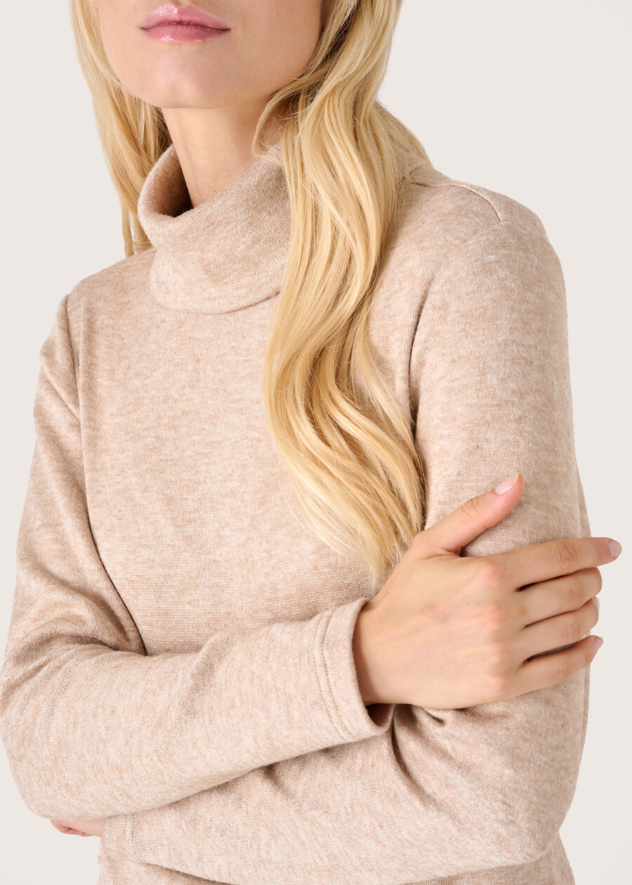 Morgana turtleneck sweater BEIGE DOESKIN Woman , image number 2