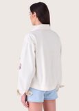 Gens 100% cotton oversized jacket BIANCO Woman image number 3