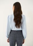 Carol classic blouse with ruching AZZURO AZZURRO Woman image number 5