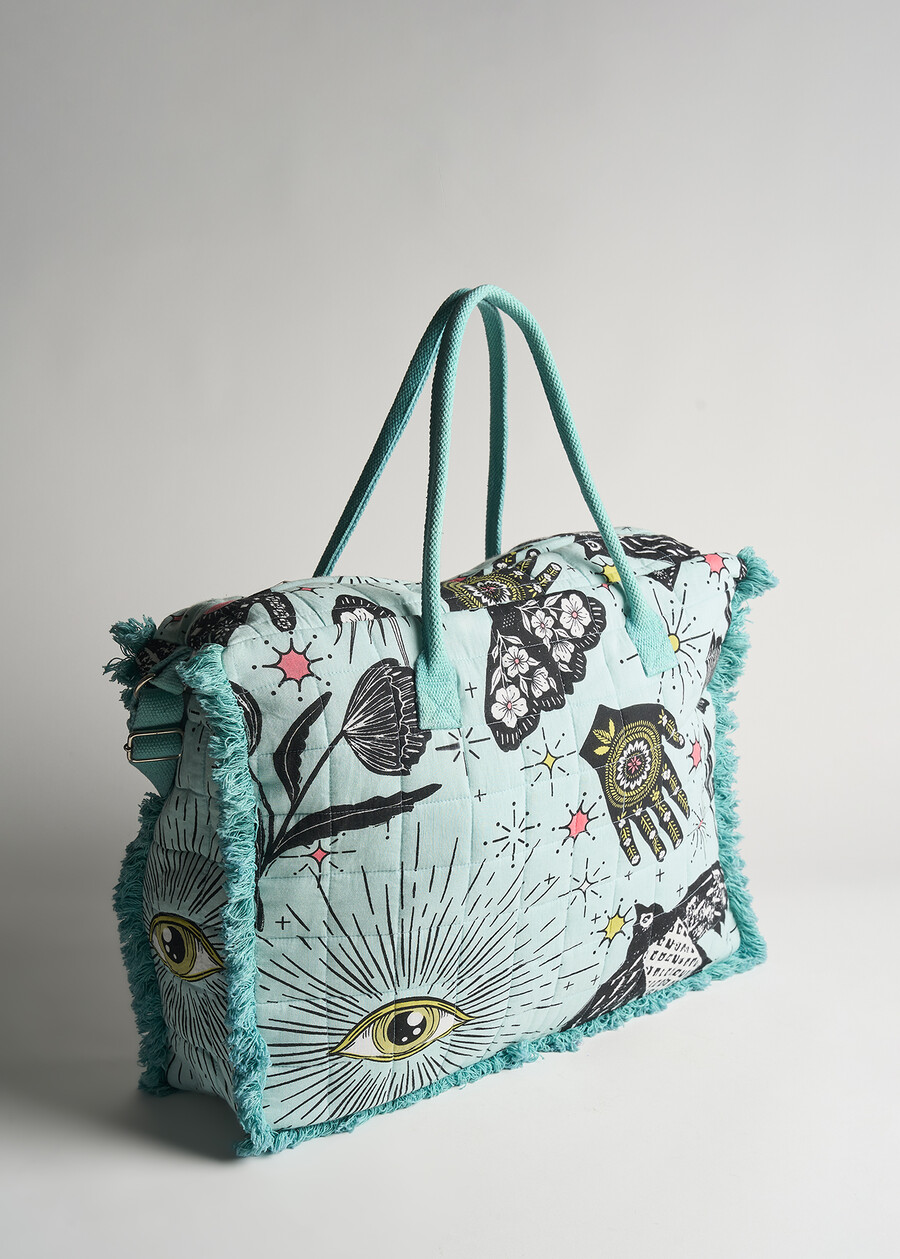 Shopping Blange con frange VERDE Donna , immagine n. 3