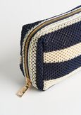 Bondy striped mesh beauty bag MARRONEBLU BLUE Woman image number 3