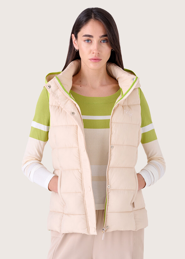 Gael lightweight down vest BEIGE SABBIA Woman null