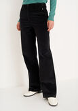 Pantalone Giorgia in velluto di cotone GRIGIO TORTORANERO BLACK Donna immagine n. 2