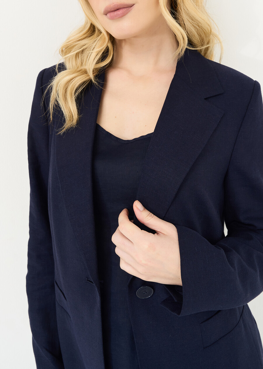 Giacca monopetto Geky MARRONEMABKSBLU Donna , immagine n. 2