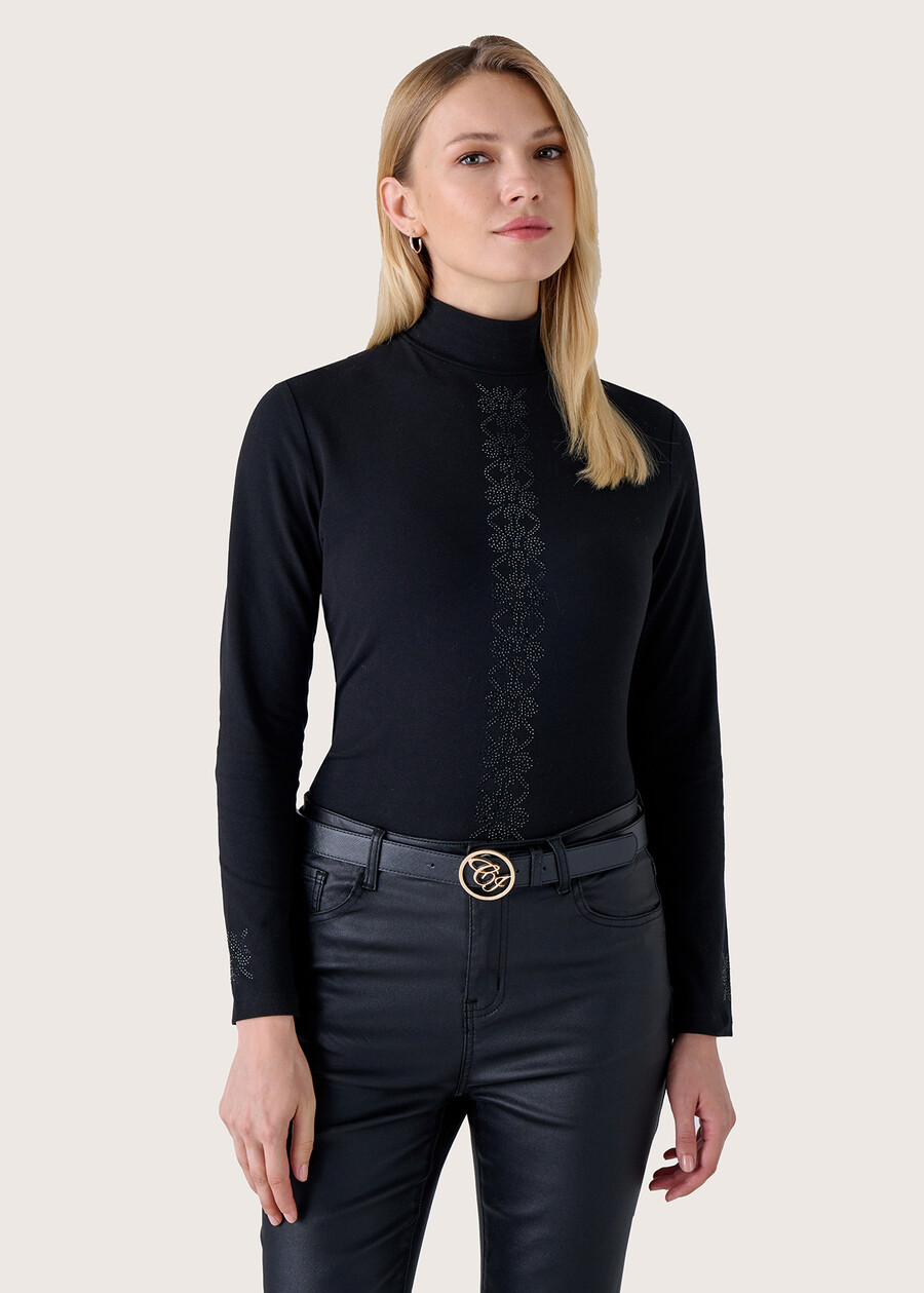 Maglia Shake in cotone NERO BLACK Donna , immagine n. 1