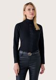 Maglia Shake in cotone NERO BLACK Donna immagine n. 1