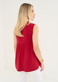 Teseo top with under-bust seam ROSSO Woman image number 3
