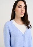 Mayra double layer sweater beads CELESTE FIORDALISO Woman image number 2