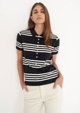 Polo Piquet in cotone pettinato VERDE SALVIANERO BLACK Donna immagine n. 1