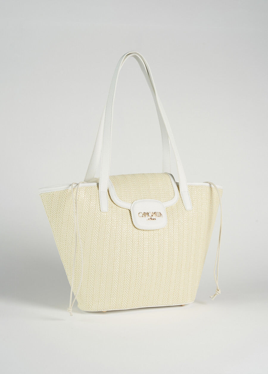 Borsa shopping Breina in raffia BEIGE AVENABEIGE Donna , immagine n. 2