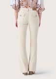 Condy flared trousers BEIGE NARCISOBLU MEDIUM BLUE Woman image number 5