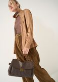 Borsa Blank a cartella in vera pelle MARRONE Donna immagine n. 1