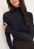 Stacey high-neck T-shirt ROSSO BORDEAUXBLU Woman image number 2