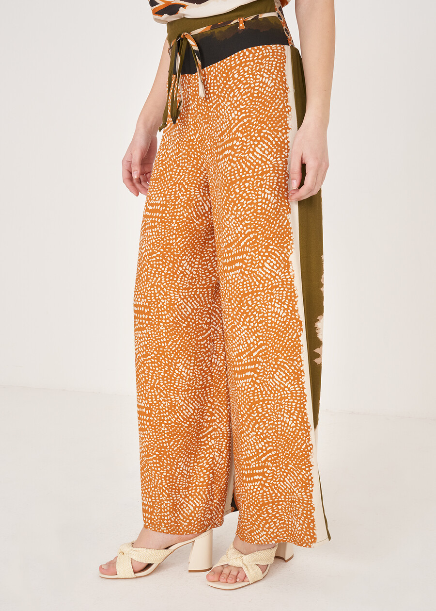 Pessina Printed Trousers GIALLO GRANO Woman , image number 3