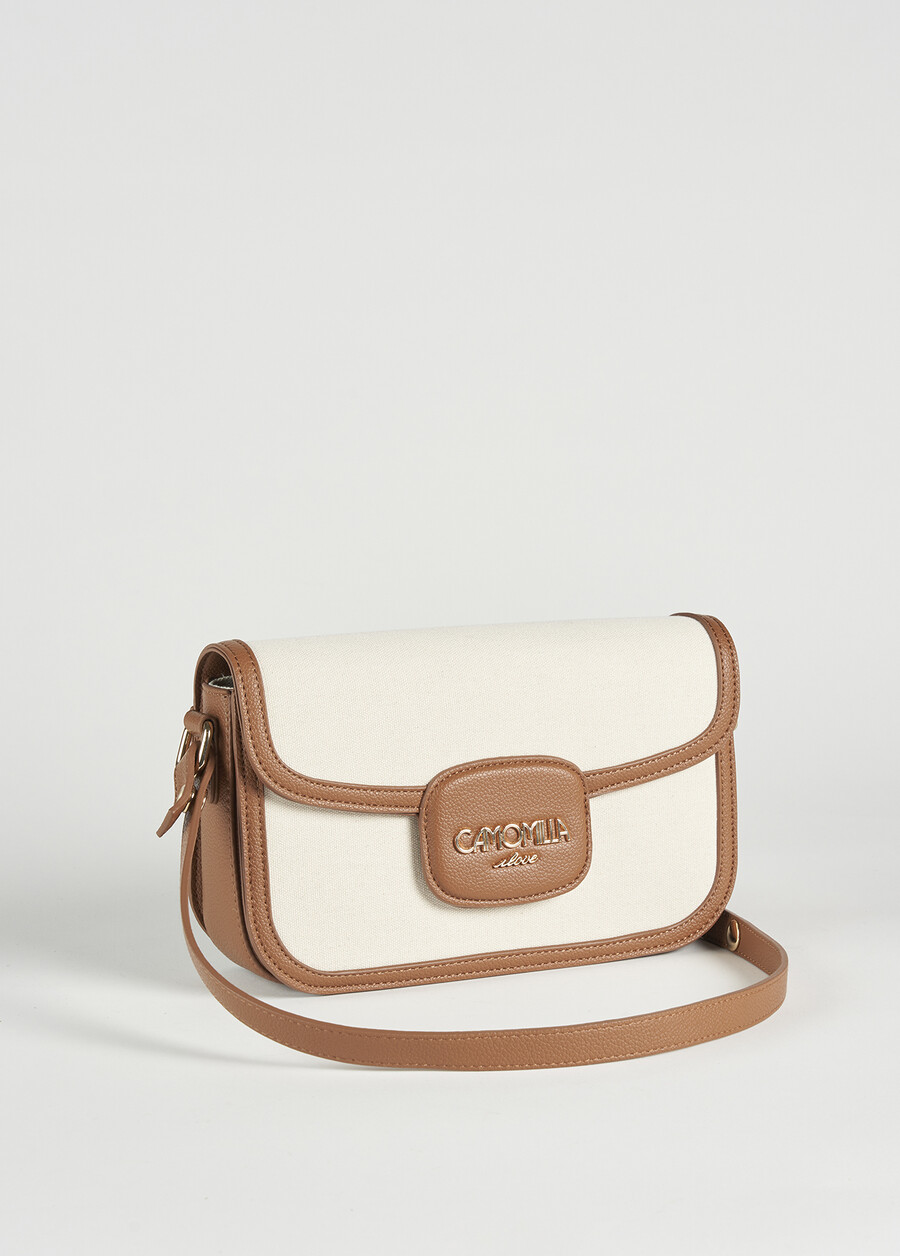 Tracolla Breona Big in canvas BEIGE LATTE Donna , immagine n. 1