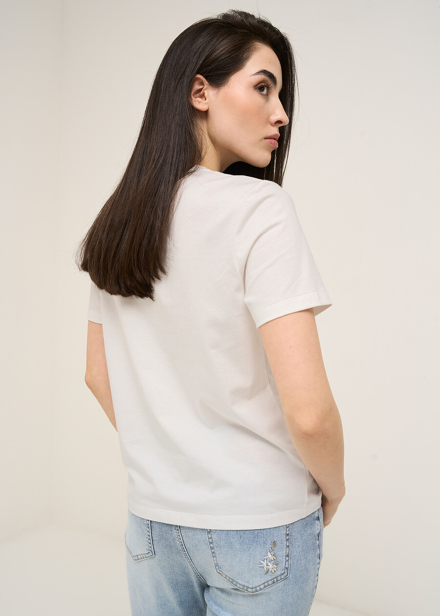T-shirt Sonia con applicazioni BIANCO WHITE Donna , immagine n. 3