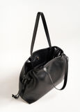 Bethel faux leather shopping bag NERO BLACKMARRONE FANGO Woman image number 3