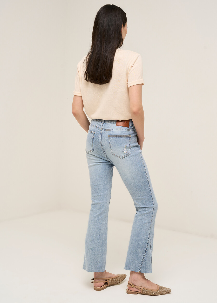 Jeans Dixos ricami e paillettes DENIM MEDIUM DENIM Donna , immagine n. 6