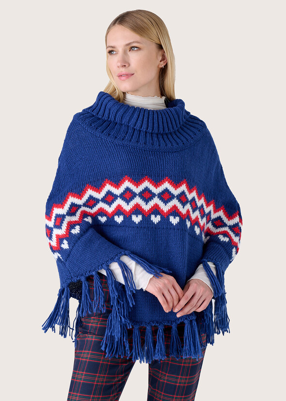 Meckenzie Norwegian pattern cape  Woman null