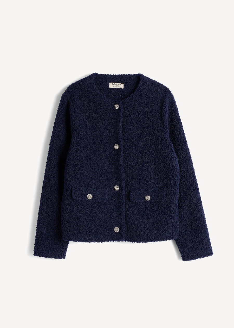 Clay round-neck cardigan BLU Woman , image number 5