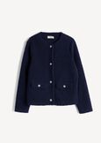 Clay round-neck cardigan BLU Woman image number 5