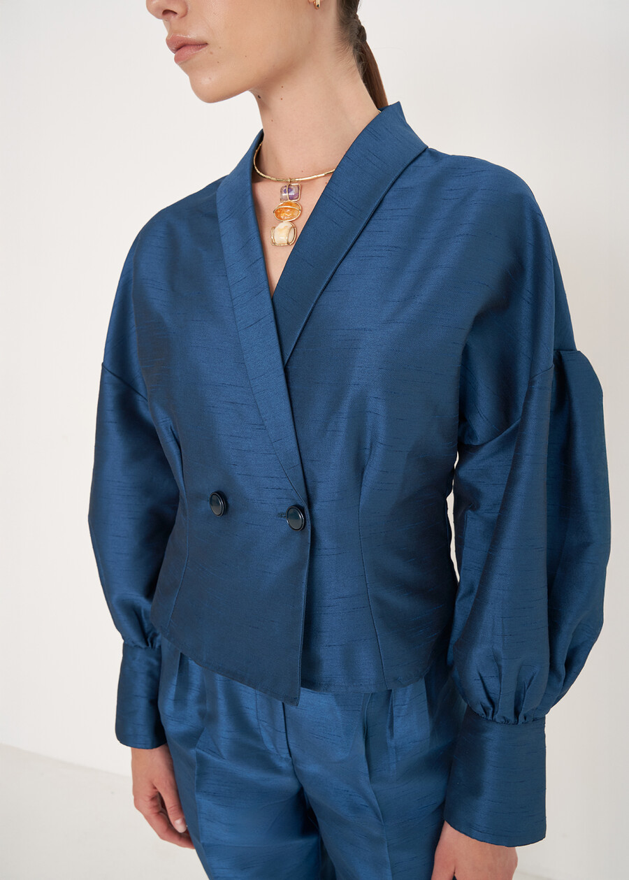 Cassandra structured elegant shirt

 BLU LAGUNA Woman , image number 2