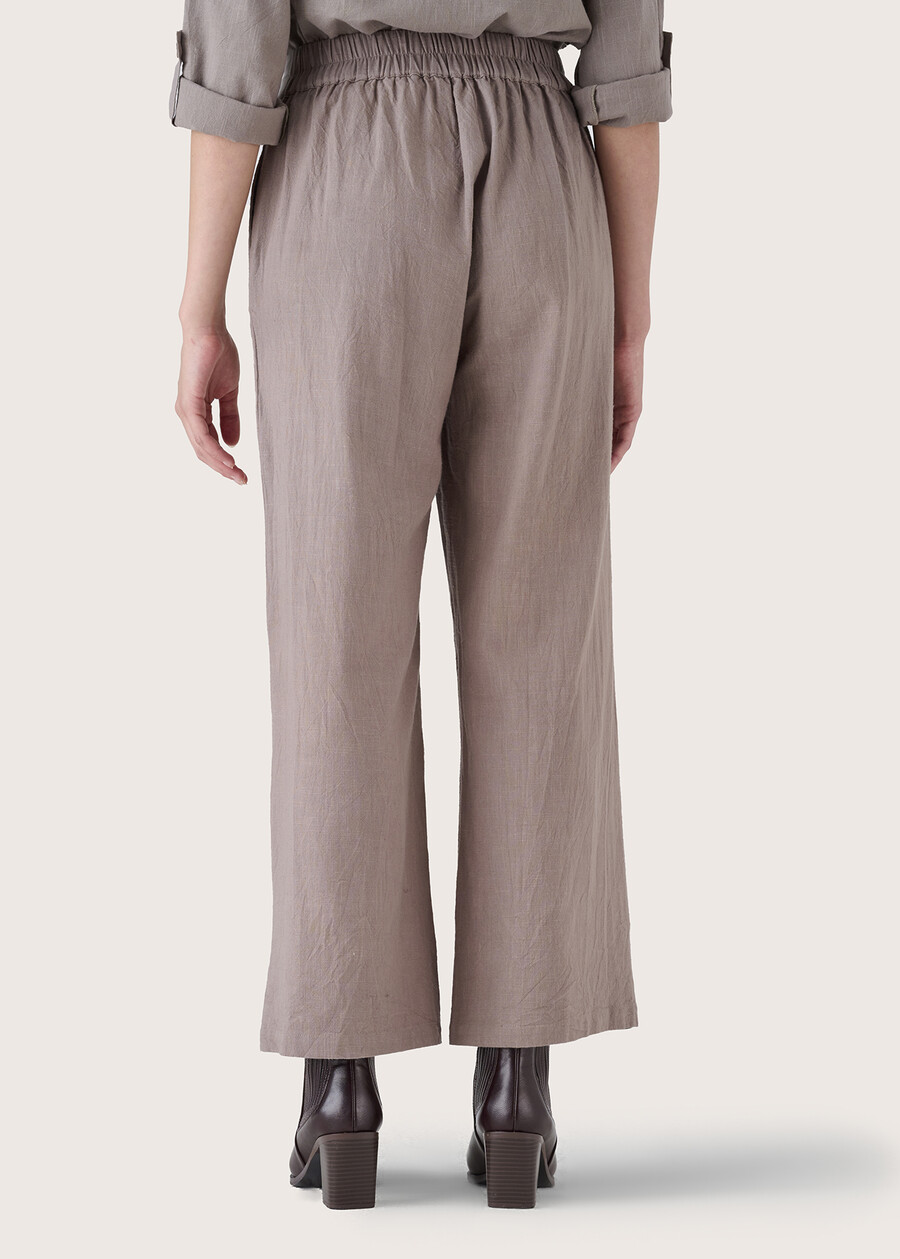 Pantalone Piper 100% cotone GRIGIO TORTORANERO BLACK Donna , immagine n. 5