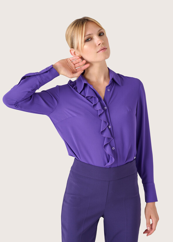 Camicia Cristina in tessuto crepe VIOLA ORCHIDEA Donna null