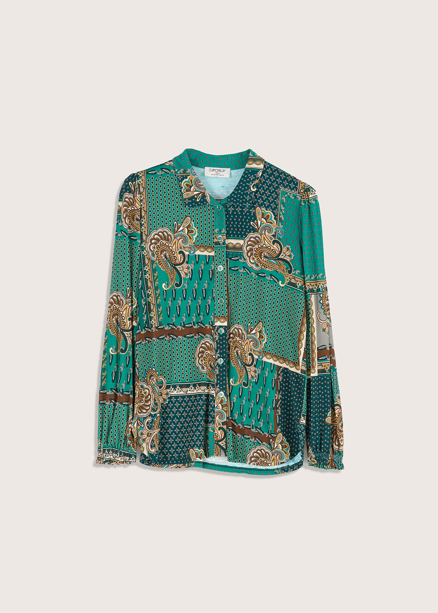 Maglia patchwork Sanjose VERDE MUSCHIO Donna , immagine n. 1