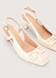 Siana patent eco-leather sandal BEIGE LATTE Woman image number 3