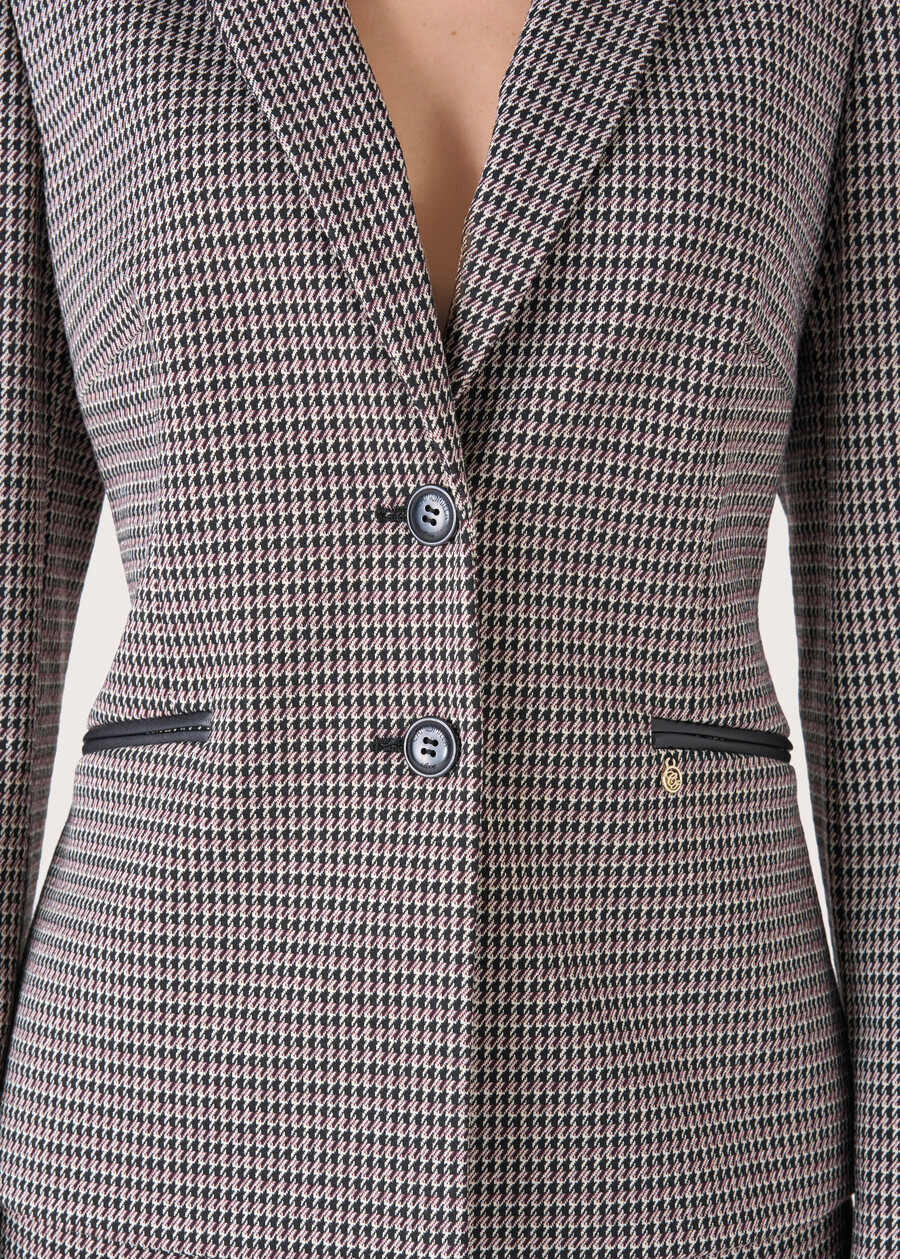 Monica houndstooth blazer NERO Woman , image number 2