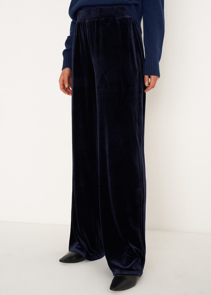 Pantaloni Payam in velluto BLU MIDNIGHTVIOLA VINACCIA Donna , immagine n. 3