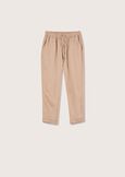 Pantalone Pierce 100% lino MARRONE TABACCO Donna immagine n. 6