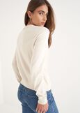 Cassel cotton and silk cardigan BLUBIANCO BURRO Woman image number 3