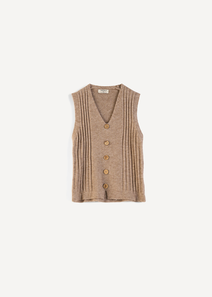 Top Taky a coste con bottoni MARRONE Donna , immagine n. 5