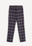 Alice check print slim-fit trousers BLU BLUE Woman image number 5
