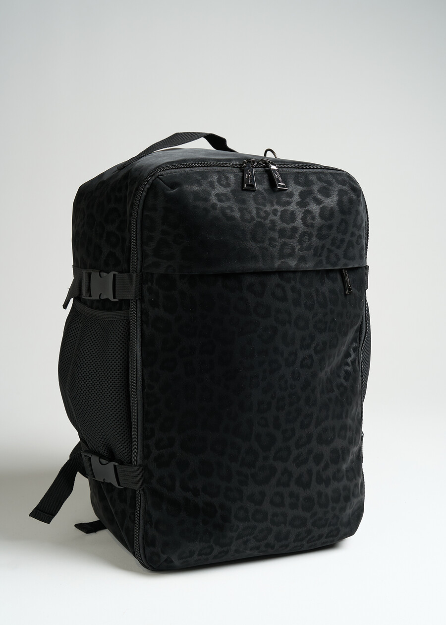 Zaino da viaggio Bianca animalier NERO Donna , immagine n. 2