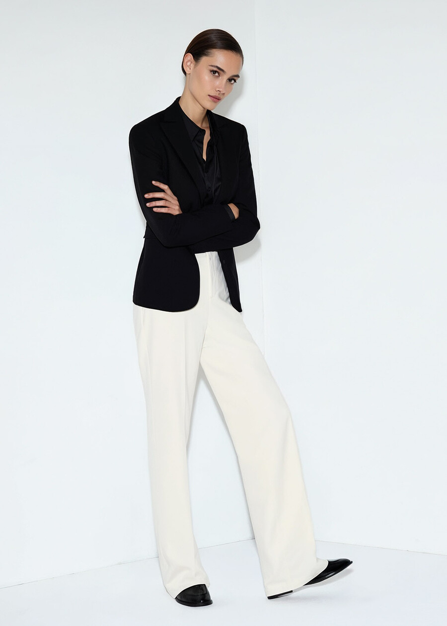 Pantalone Giorgia in tessuto tecnico NERO BLACKBEIGE GESSOBLU Donna , immagine n. 1