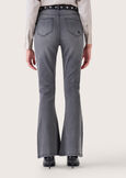 Pantalone Cindy in denim di cotone DENIM DARK DENIMGRIGIO GREY Donna immagine n. 4