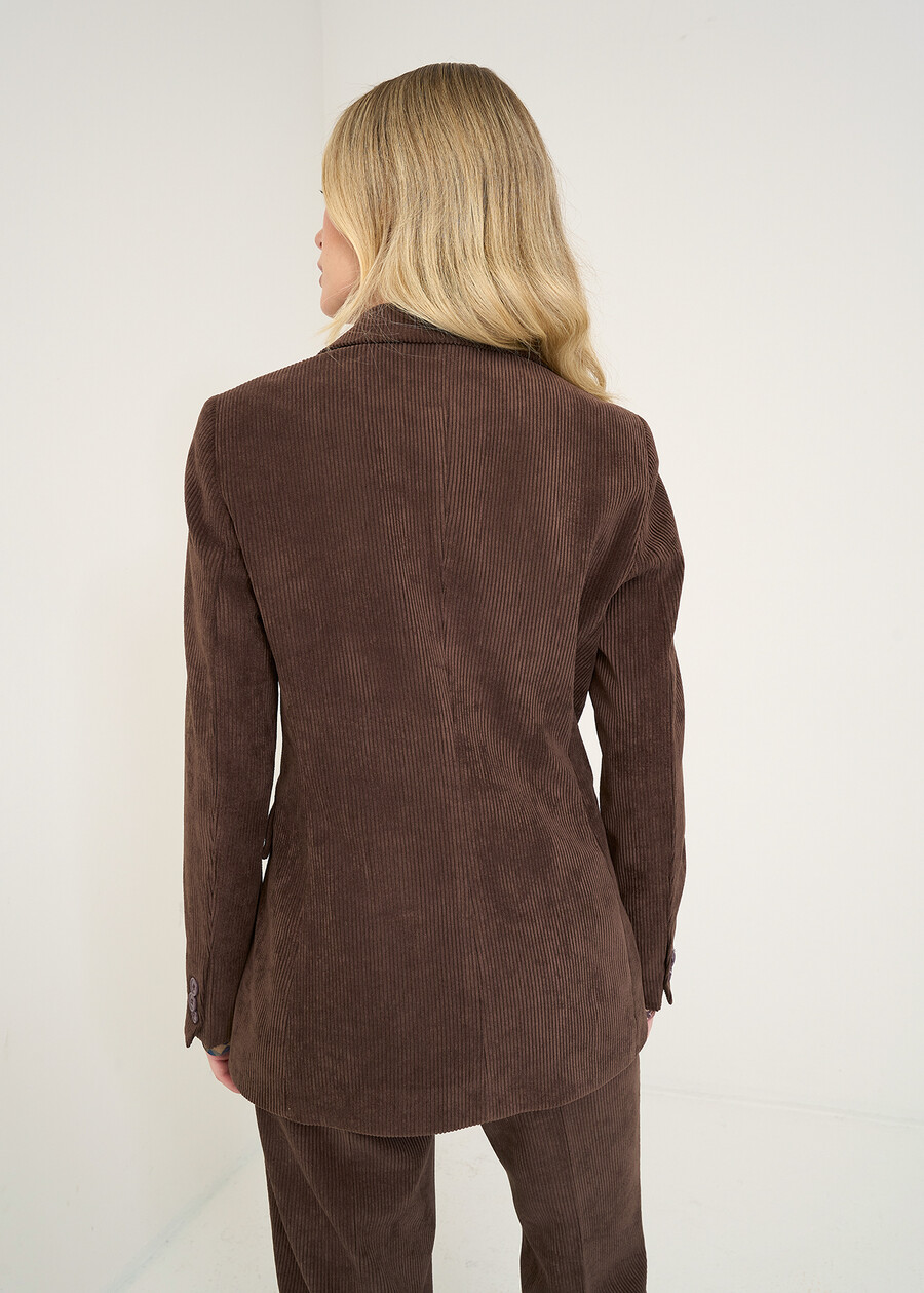 Giacca Gabriela in velluto MARRONE Donna , immagine n. 3