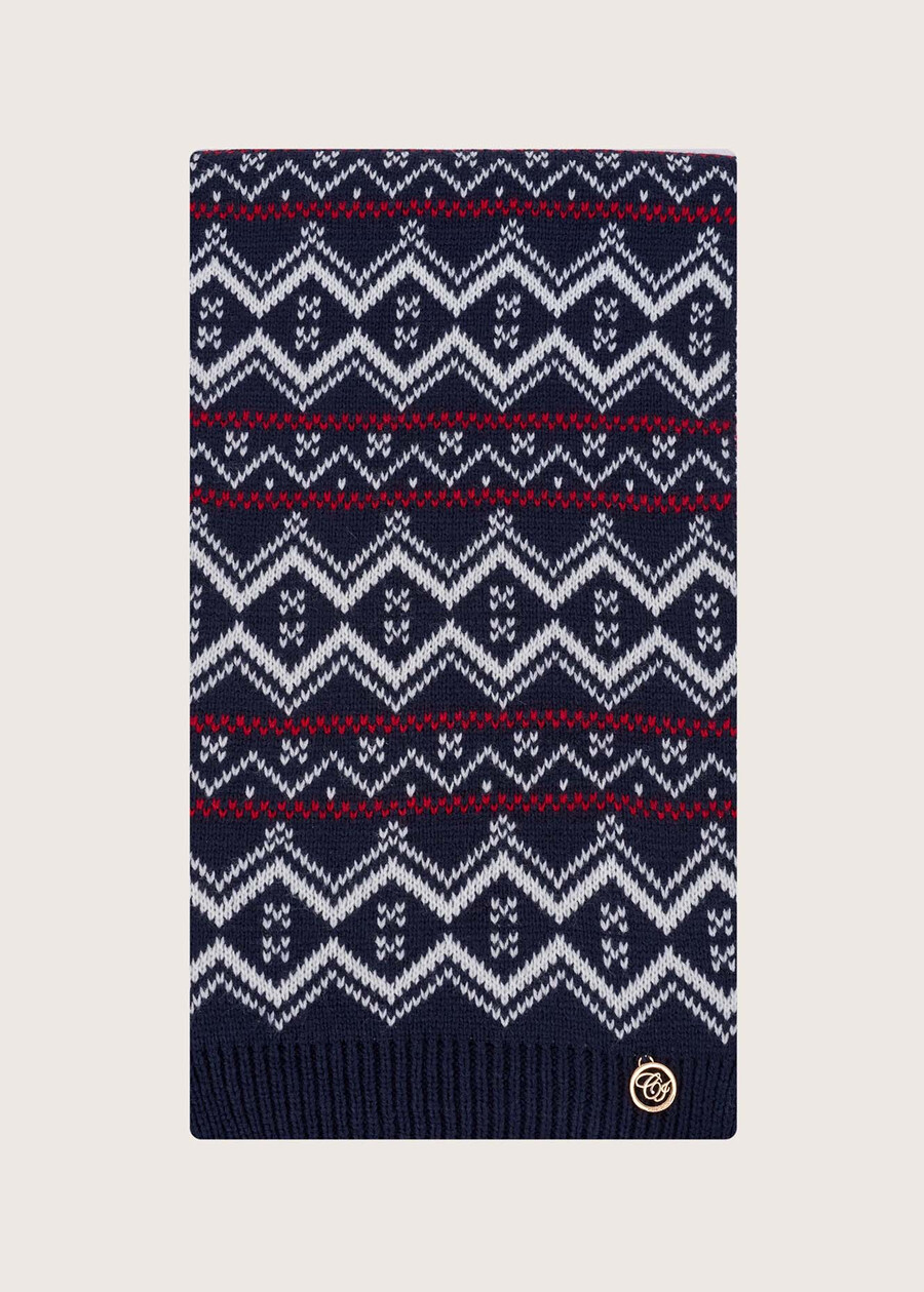 Sciarpa Snow stile norvegese BLU LAGUNA Donna , immagine n. 2