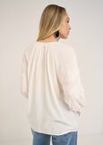 Barby embroidered blouse BIANCOMARRONE Woman image number 3