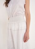 Ginevra 100% Cotton Skirt BIANCO WHITEBLU CELESTE Woman image number 3