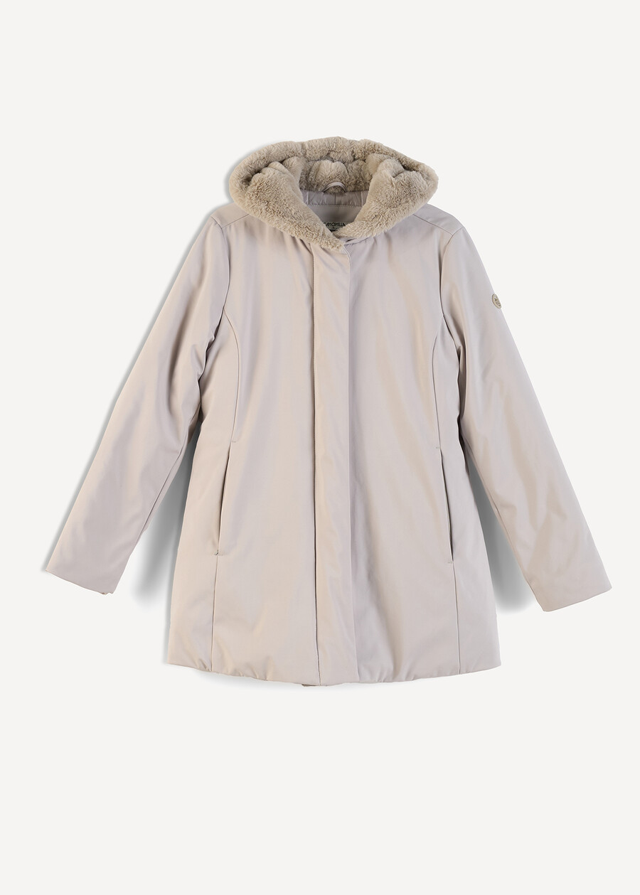 Piumino Patly liscio con cappuccio MARRONEGRIGIO Donna , immagine n. 6