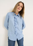 Camicia Clarissa con rouches GRIGIO Donna immagine n. 1