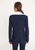 Gianna single-breasted blazer BLUBIANCO WHITEMARRONENERO BLACK Woman image number 3